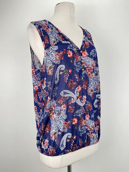 Blusa Azul marino Floral Ember