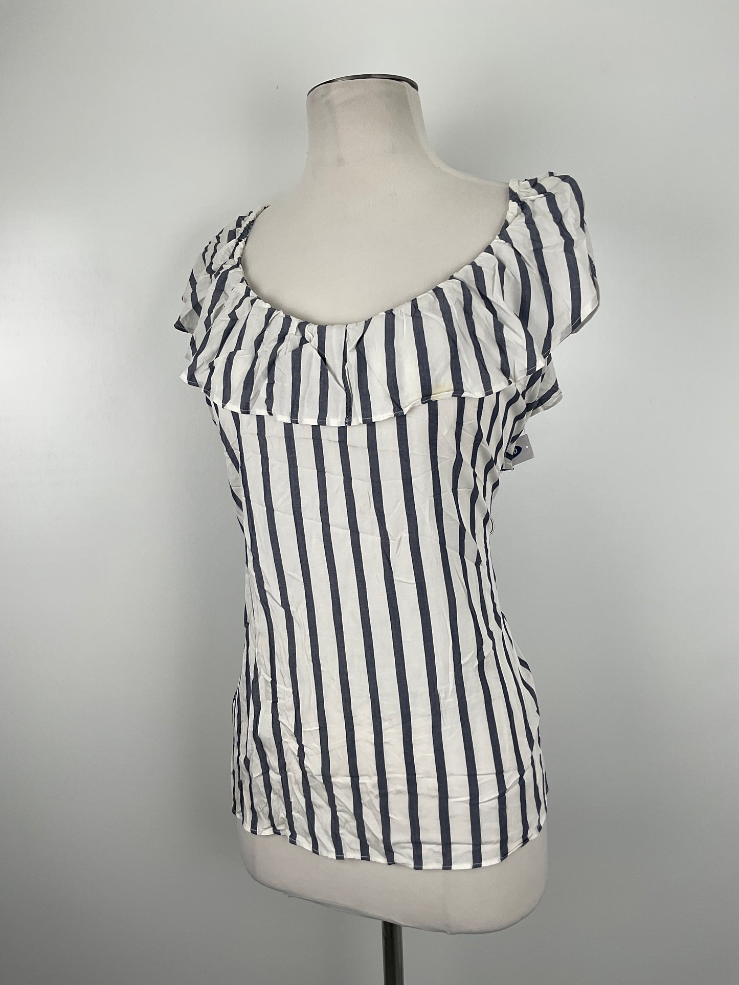 Blusa Blanco De Rayas Old Navy