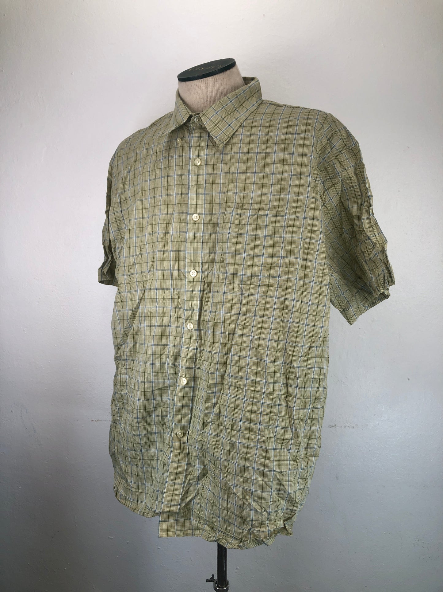 Camisa Crema De Cuadro Van heusen