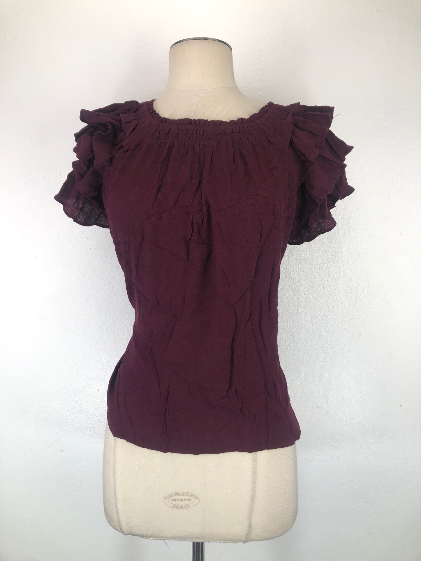 Blusa Rojo vino Oliva Ceous