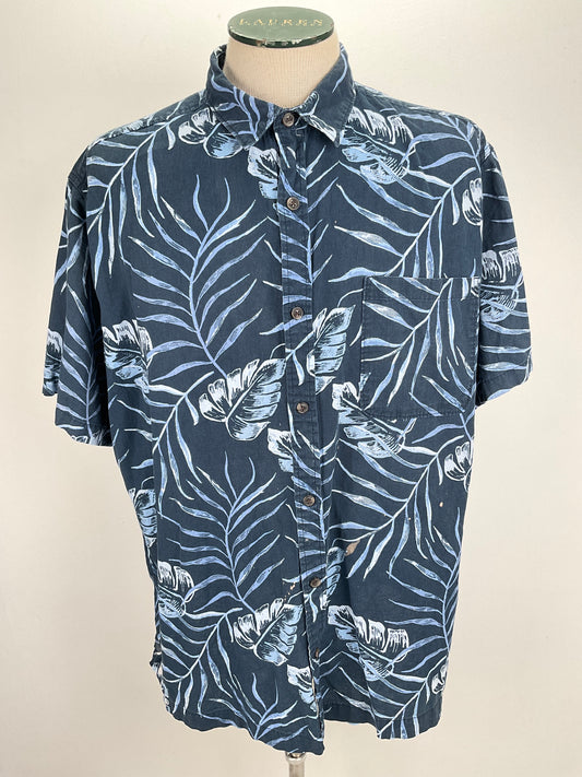 Camisa Azul marino Floral Croft Barrow