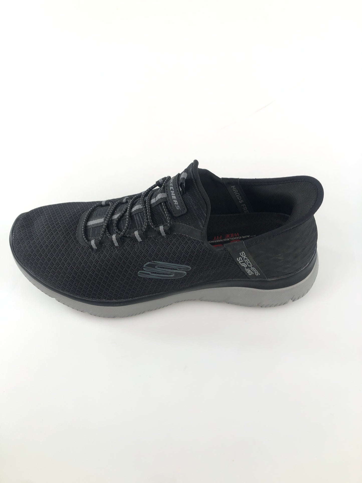 Tenis Negro Deportivo Skechers Slip ins