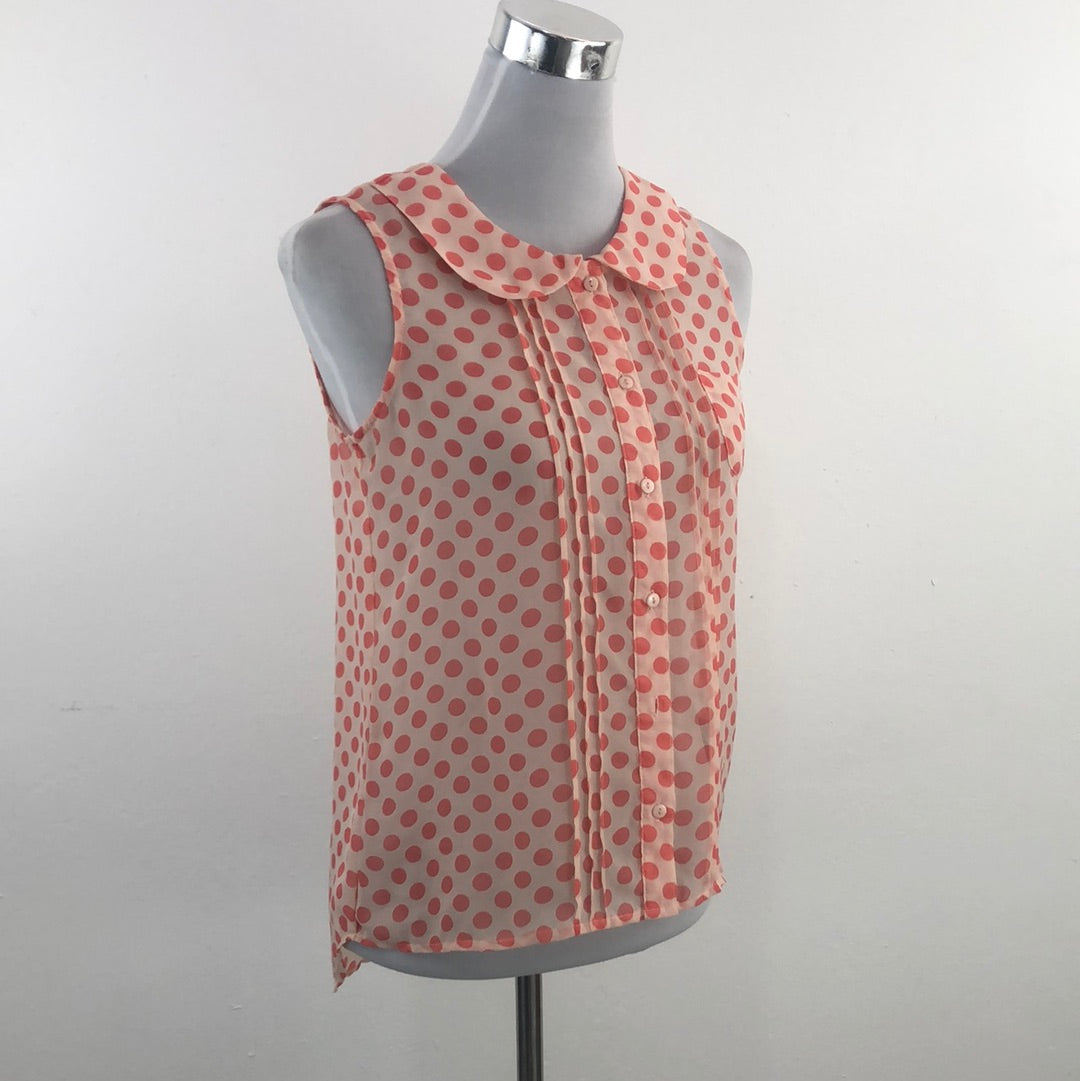 Blusa Naranja de Lunares Charlotte Russe
