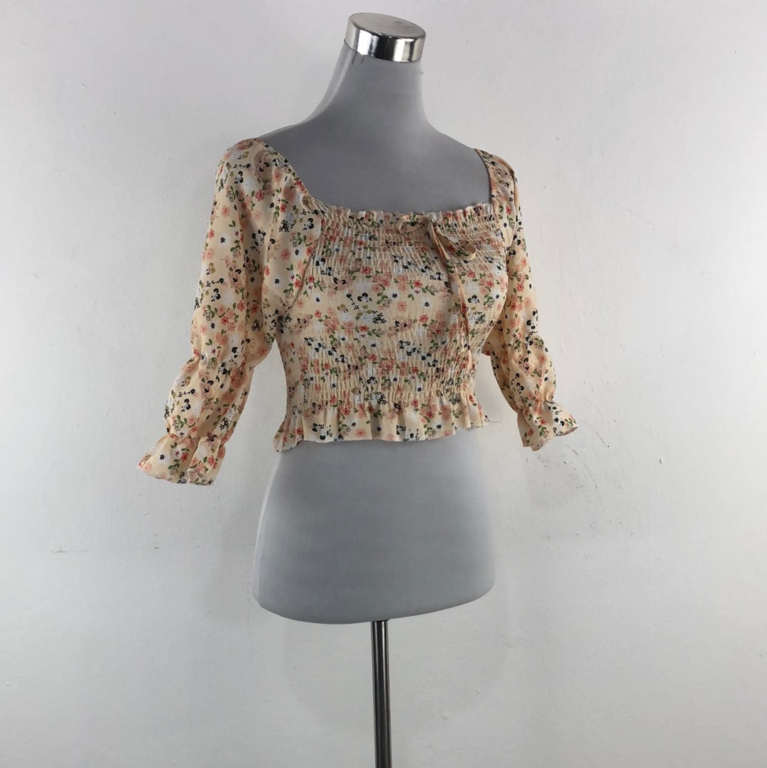 Blusa Crema de Flores Yiyi Balala