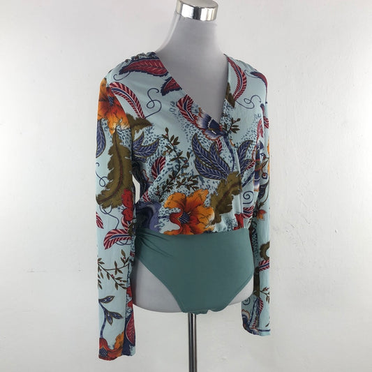 Body Azul de Flores Fashion Nova