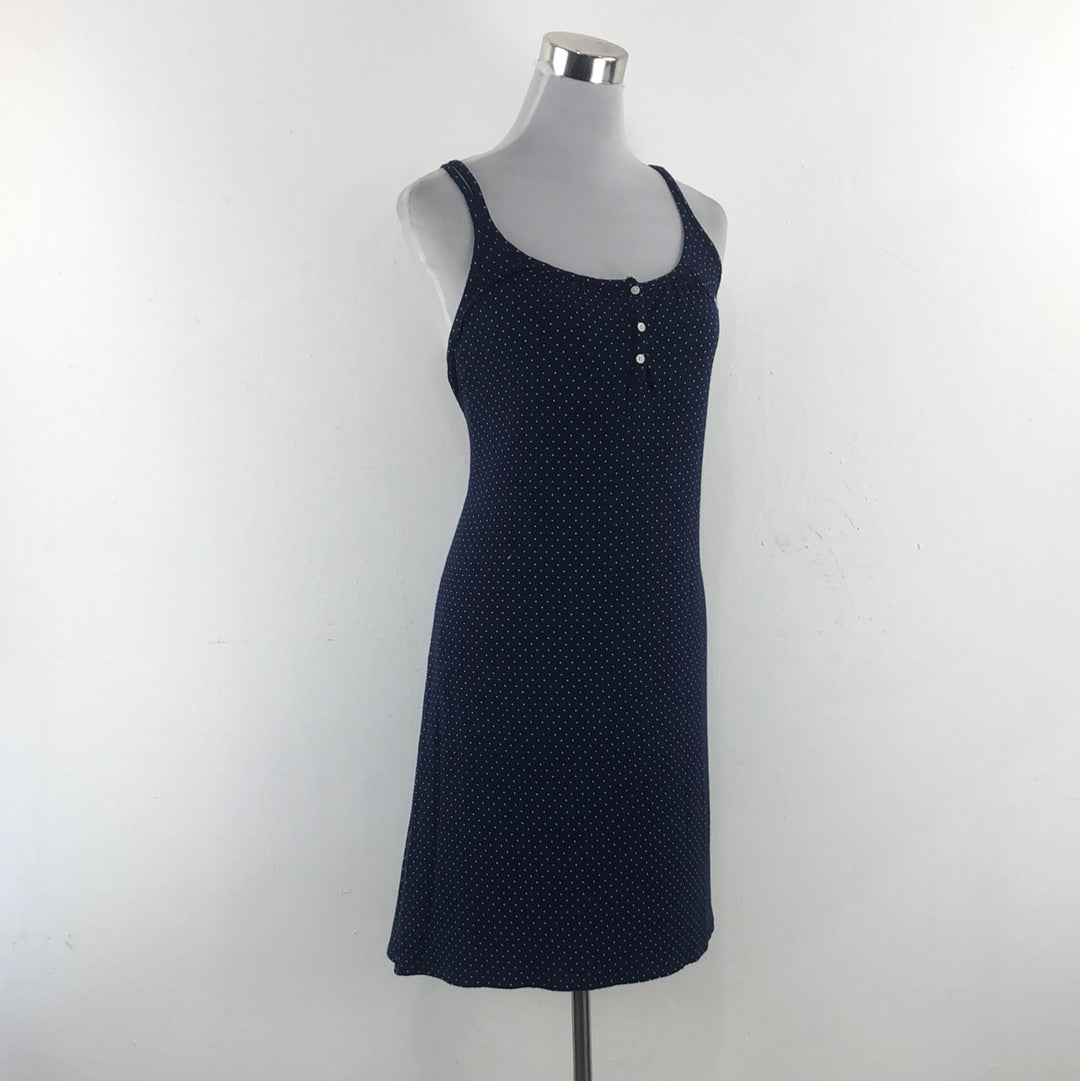 Vestido Azul Marino de Lunares Lauren