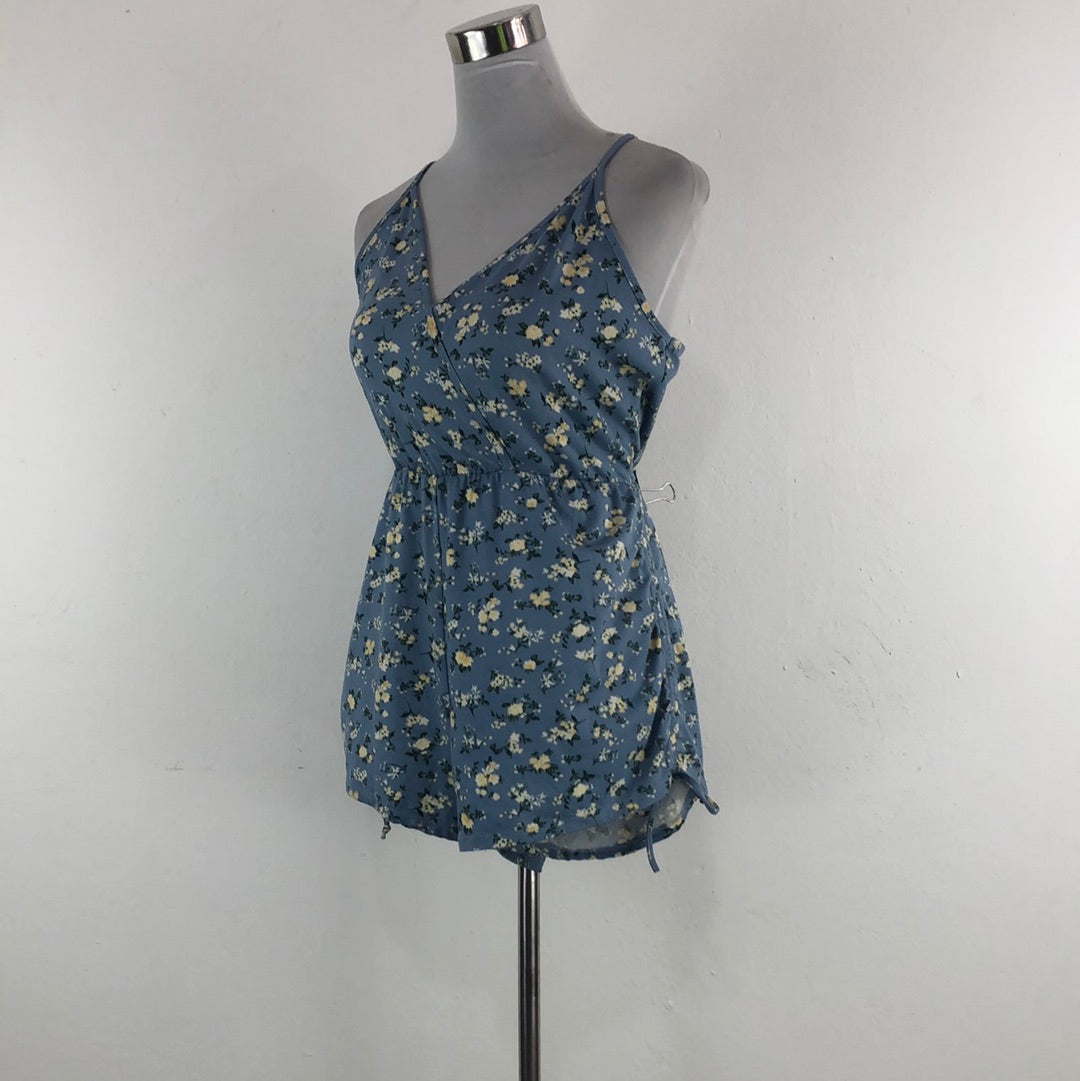 Enterizo Azul de Flores Justify