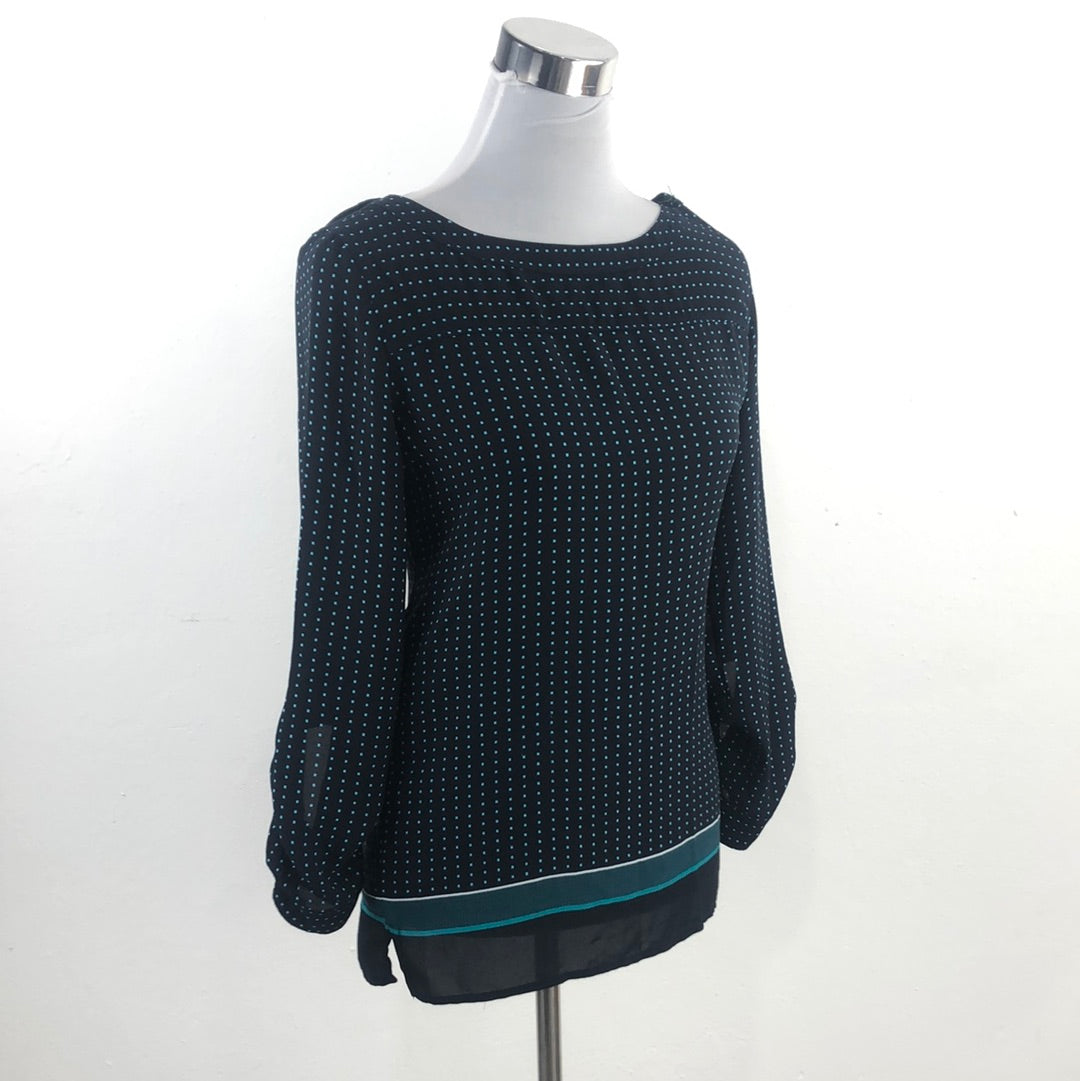 Blusa Azul Oscuro Ann Taylor Loft