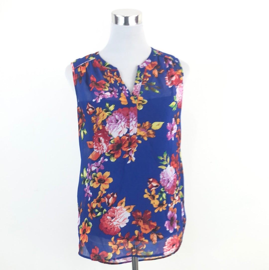 Blusa Azul de Flores Daniel Rainn