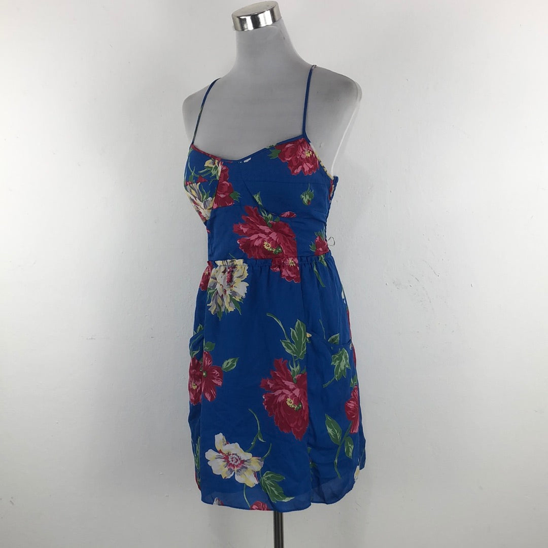 Vestido Azul de Flores American Eagle Outfittirs