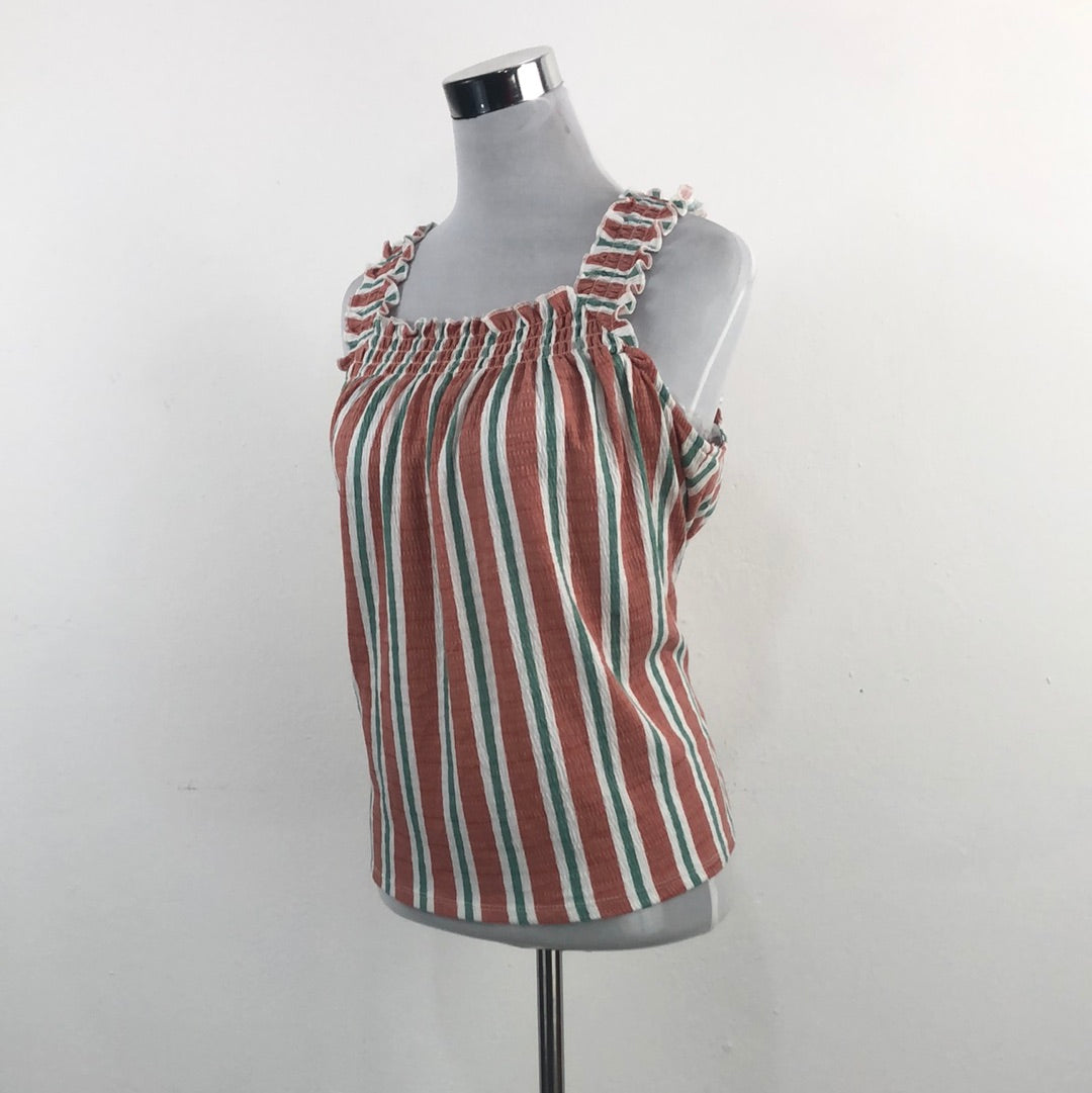 Blusa Marron de Rayas Lauren Conrad