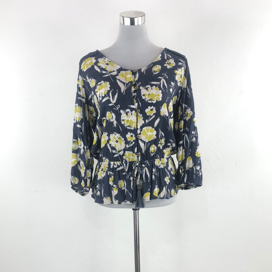 Blusa Gris de Flores Angels