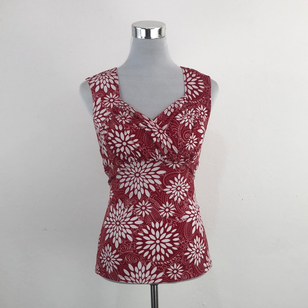 Blusa Rojo de Flores
