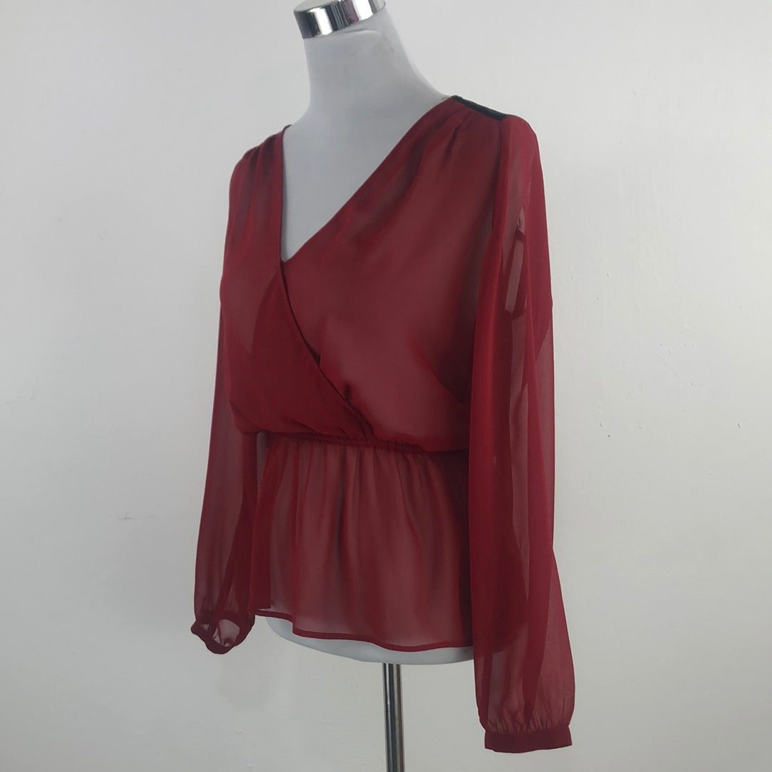 Blusa Rojo Vino Express