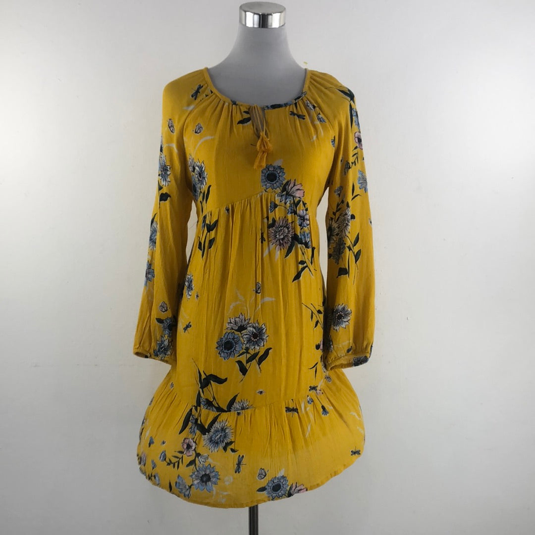 Vestido Amarillo de Flores Old Navy