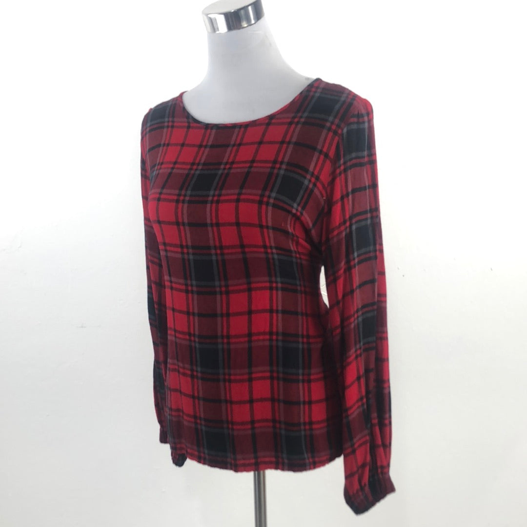 Blusa Rojo de Cuadros Loft