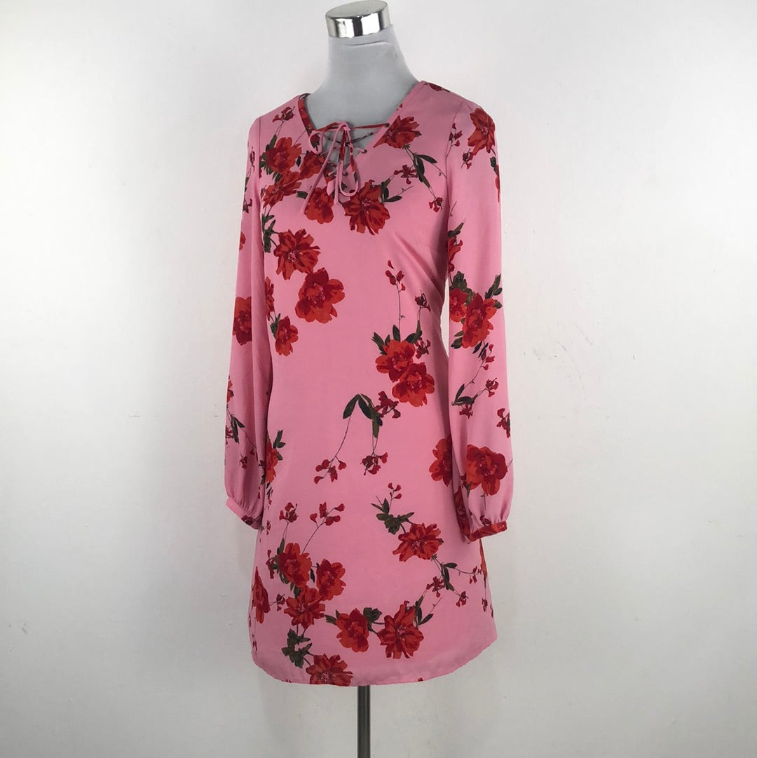 Vestido Rosado de Flores Worthington