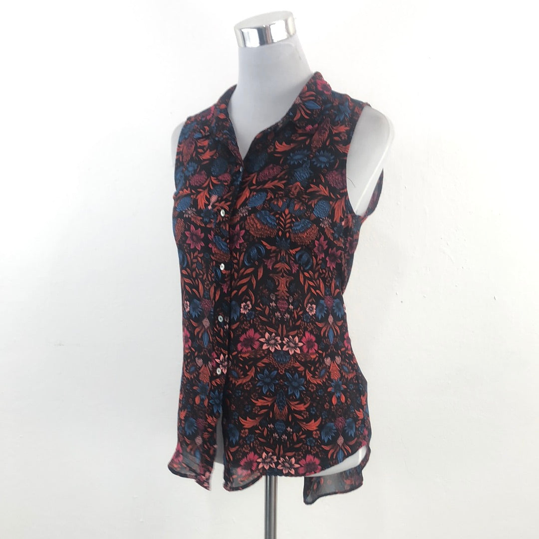 Blusa Negro de Flores HM