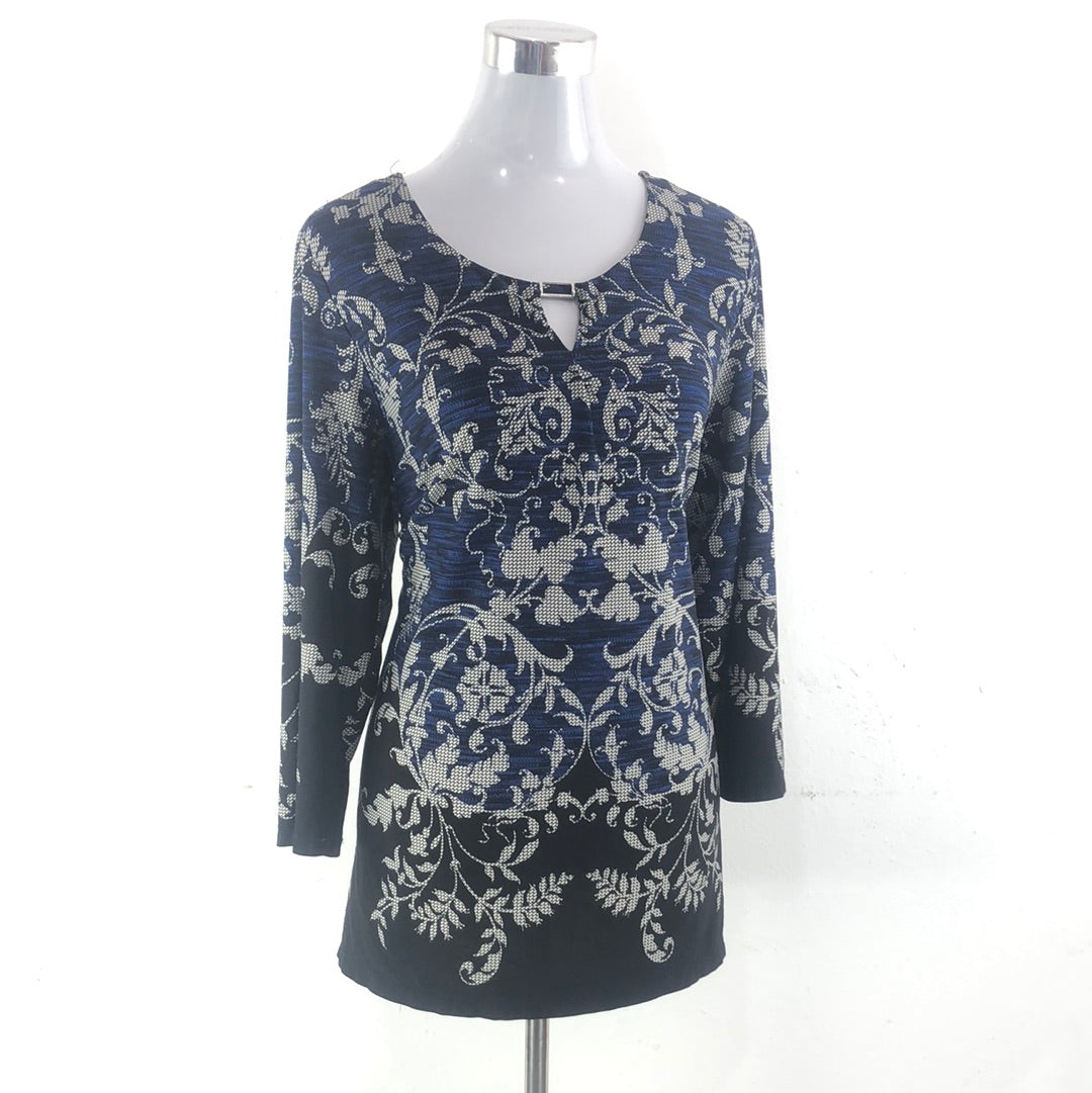 Blusa Azul Roz Ali