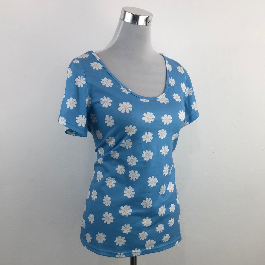 Blusa Azul de Flores Misslook