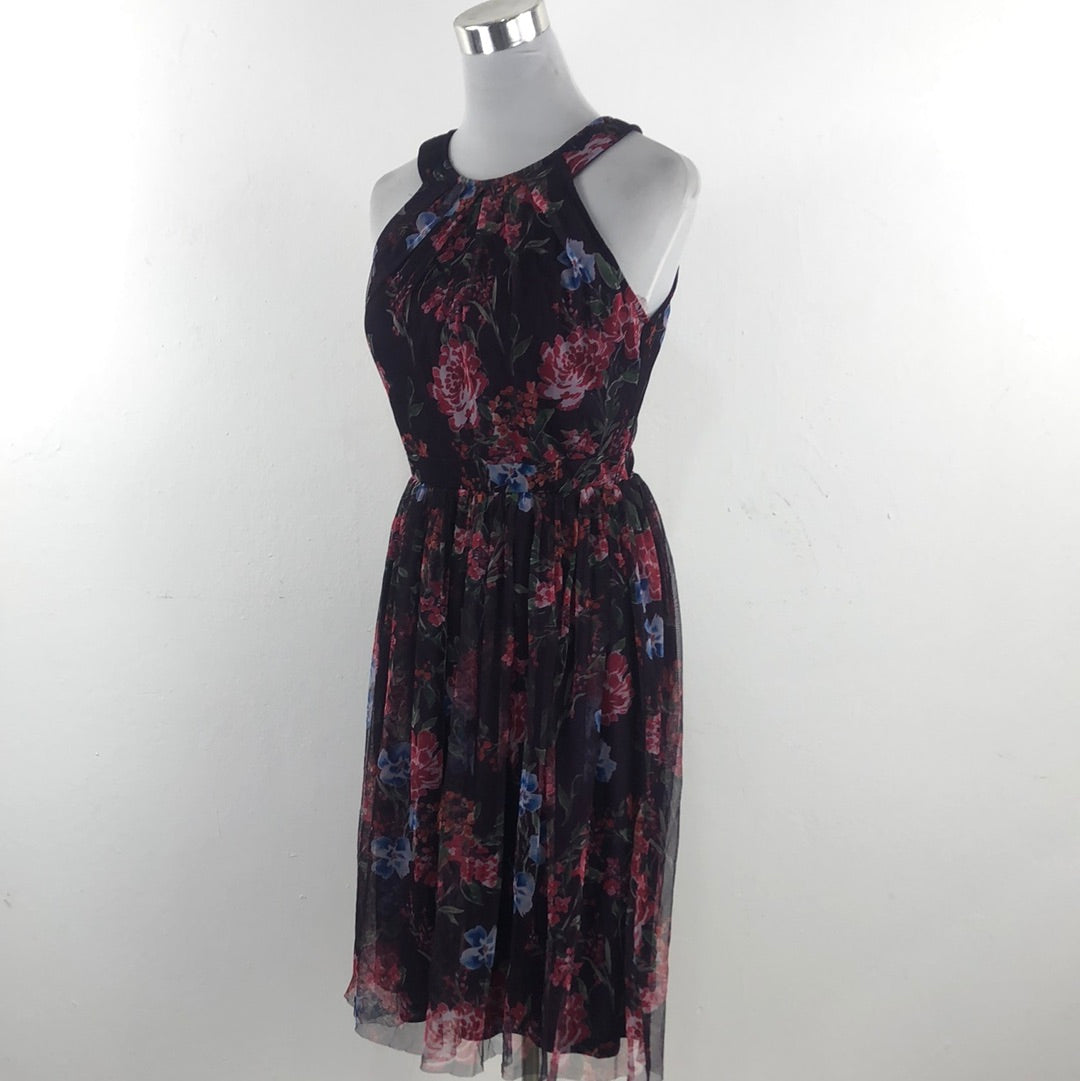 Vestido Morado de Flores Candalite Petite