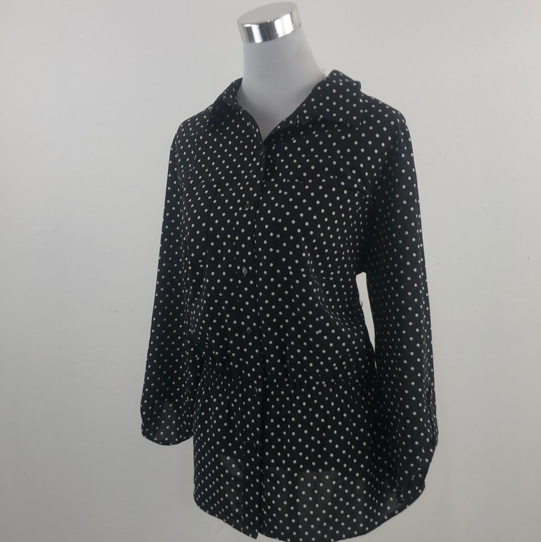Blusa Negro de Lunares Notations