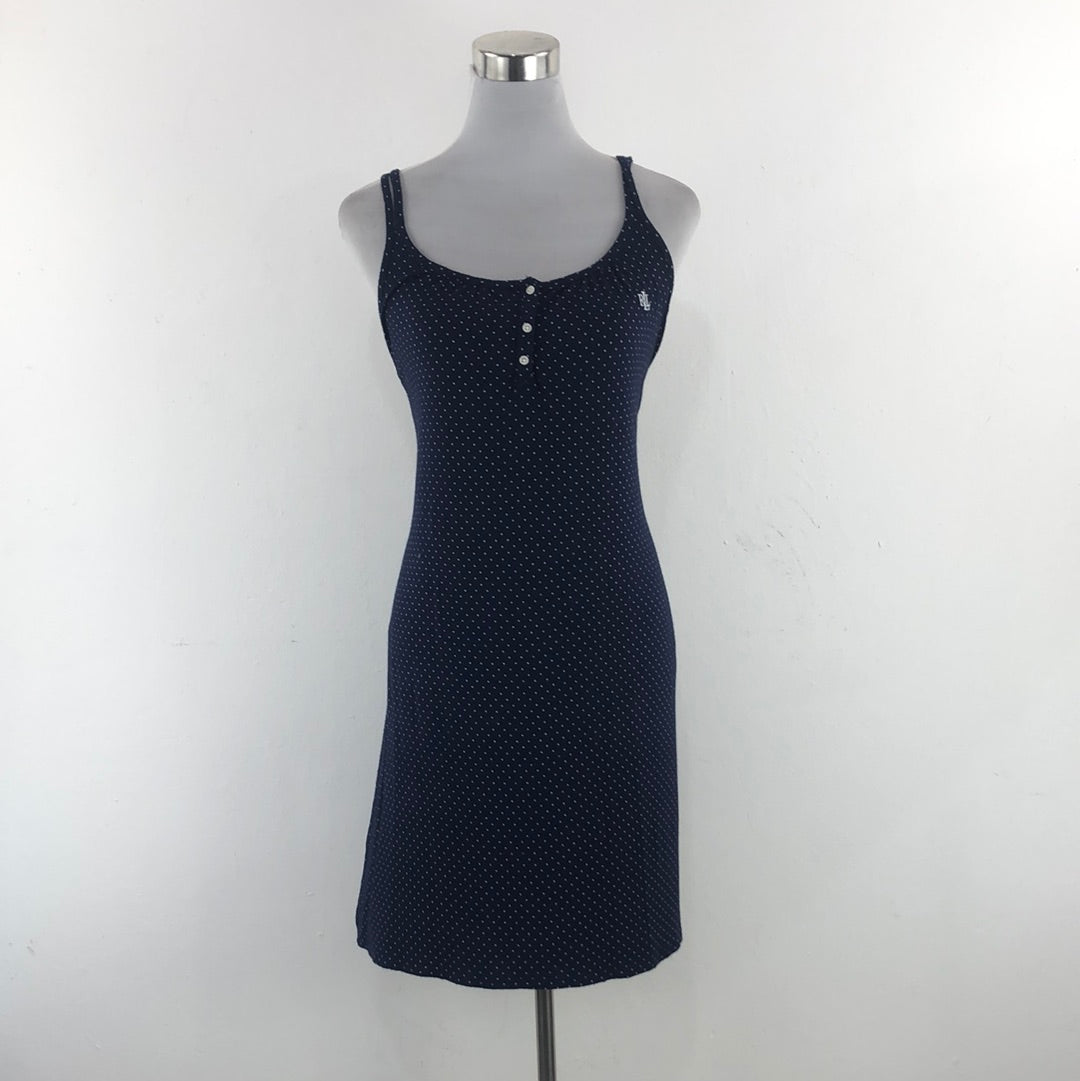 Vestido Azul Marino de Lunares Lauren