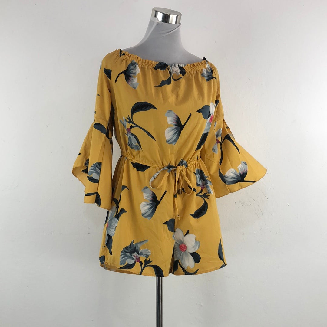 Enterizo Amarillo de Flores Blush