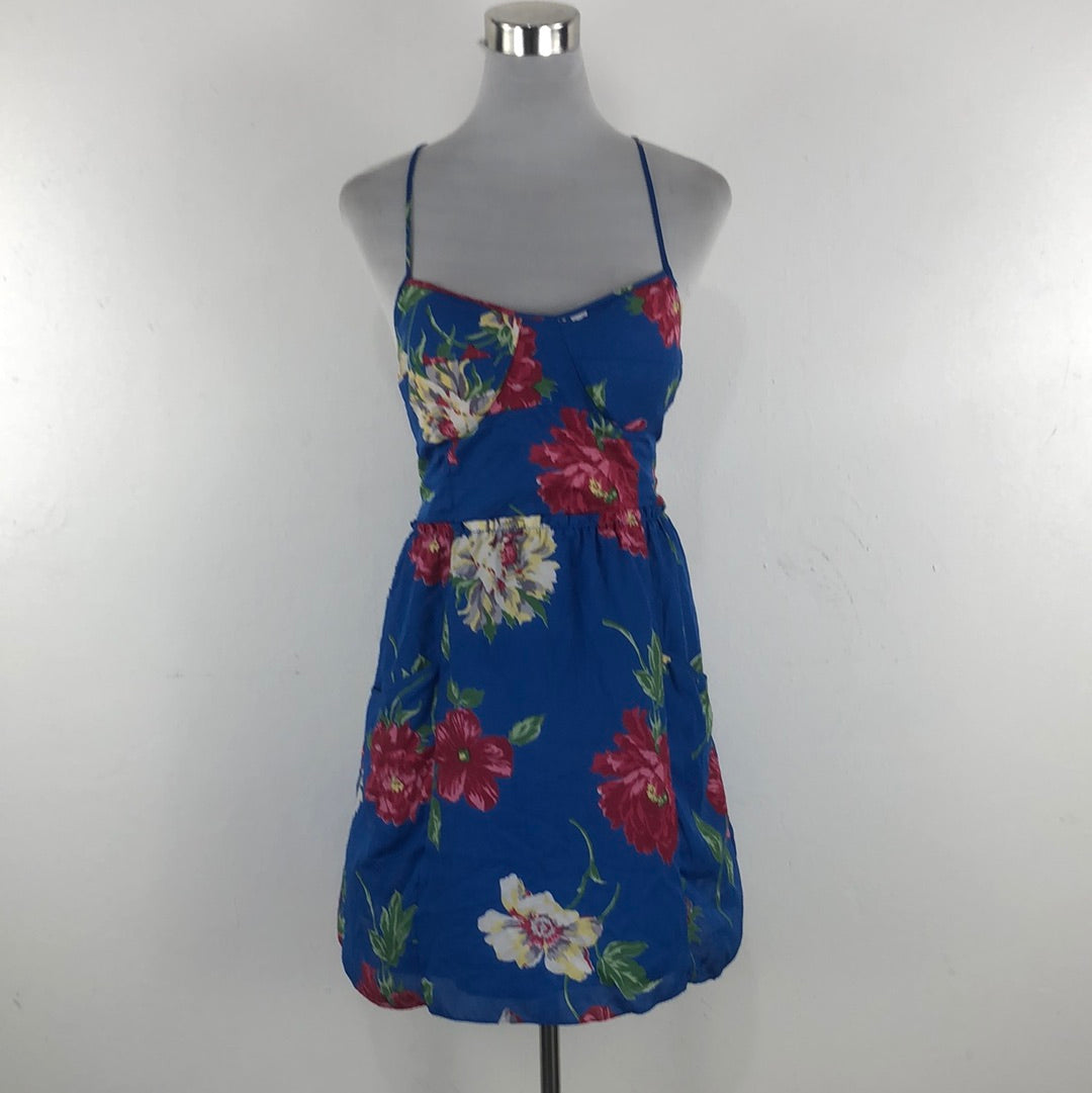 Vestido Azul de Flores American Eagle Outfittirs
