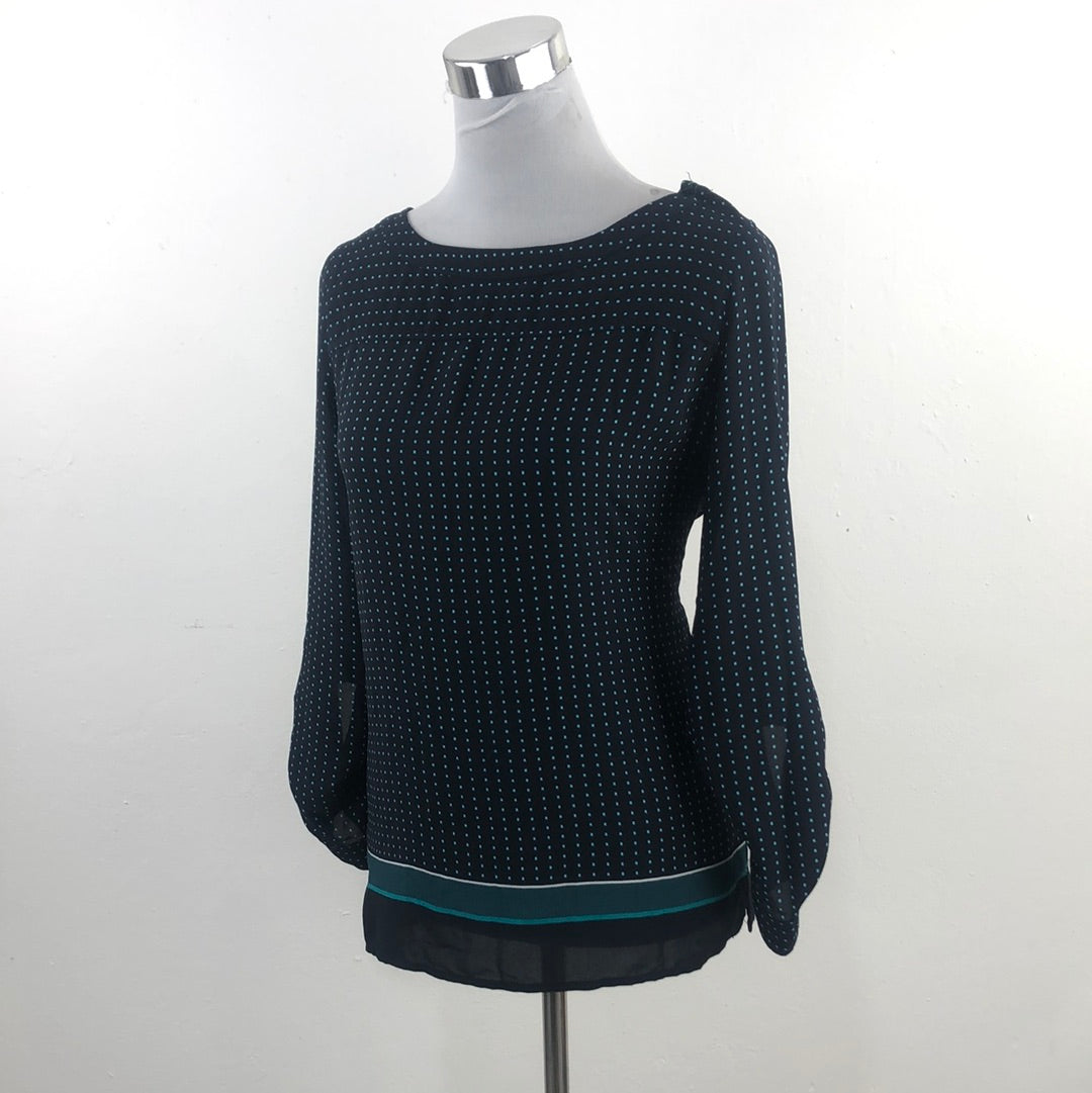 Blusa Azul Oscuro Ann Taylor Loft