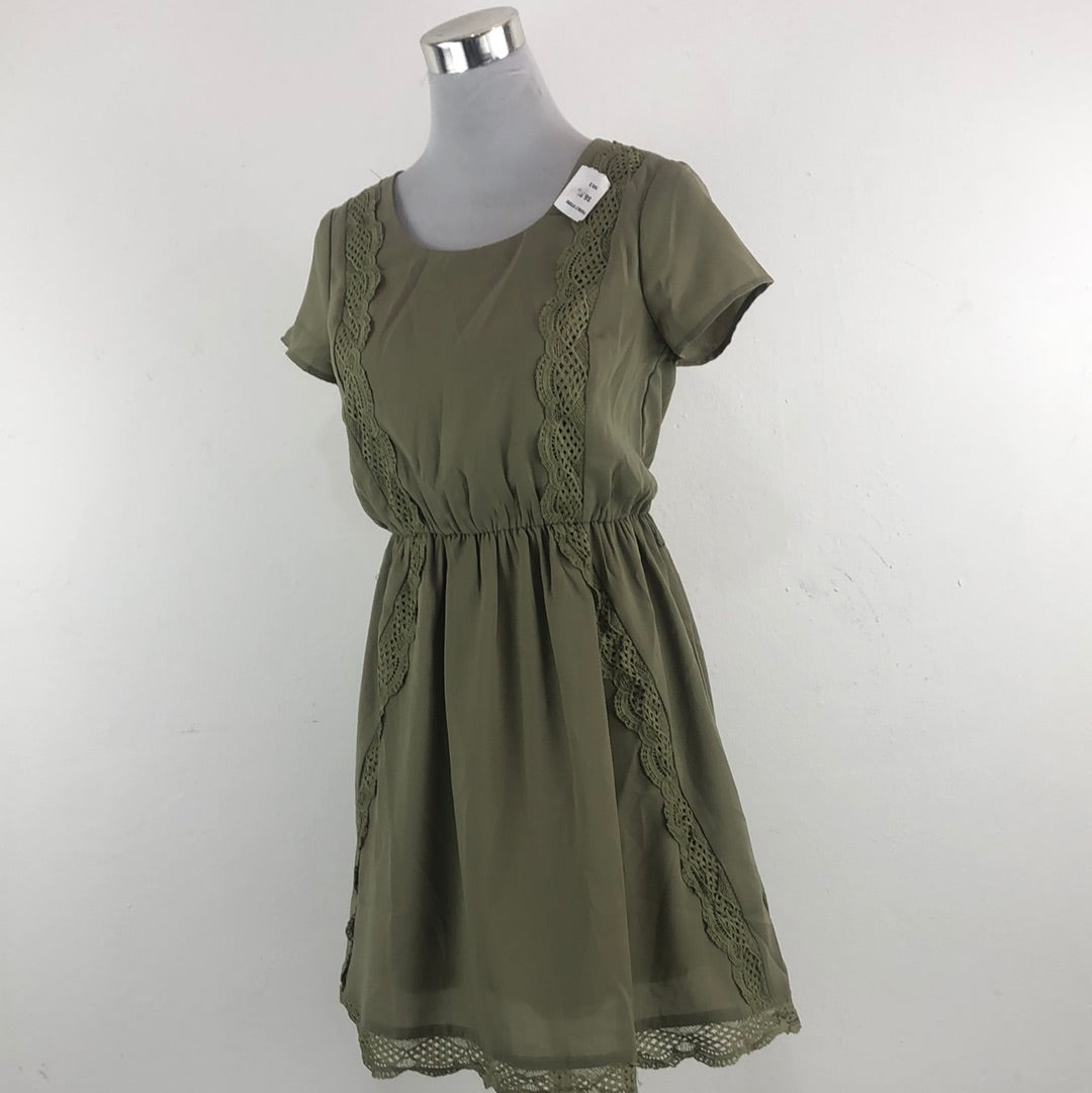 Vestido Verde Militar Doe Rae