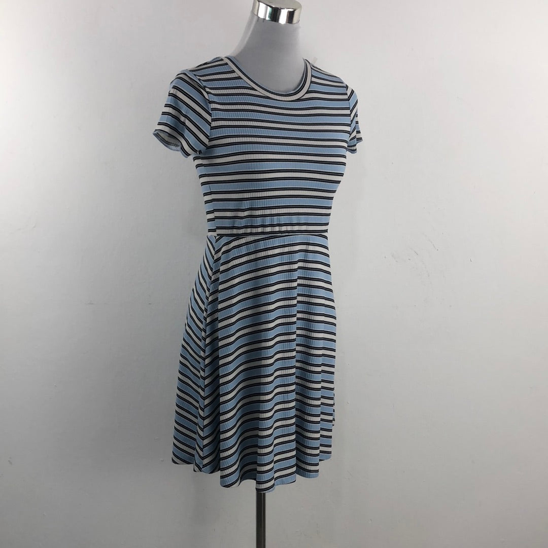 Vestido Azul de Rayas Knitworks