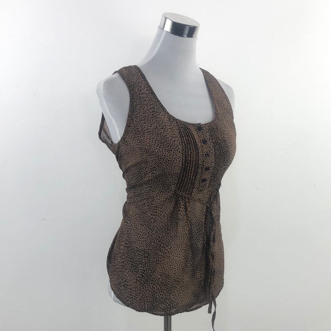 Blusa Marron de Lunares Forever 21