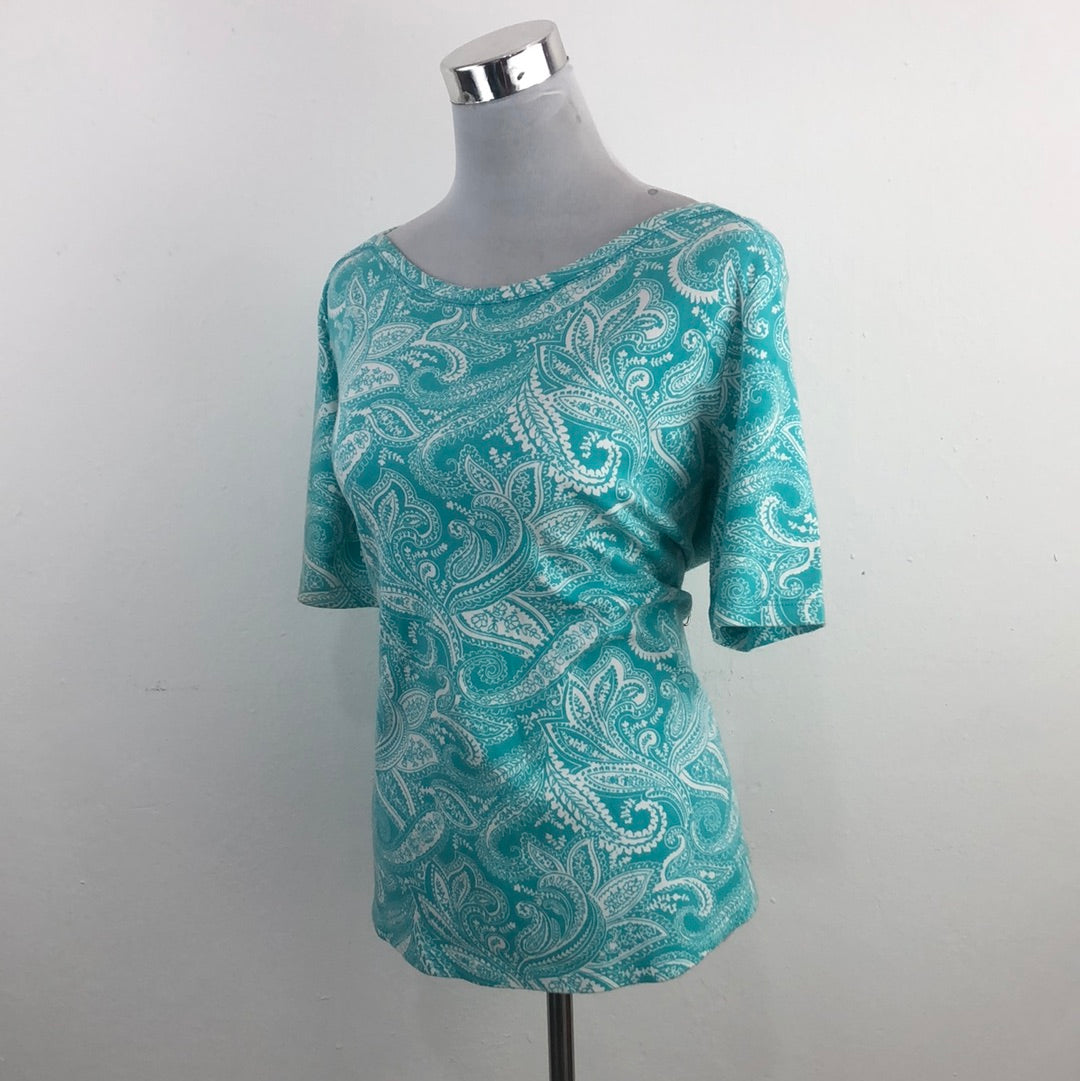 Camiseta Azul de Flores Kim Rogers
