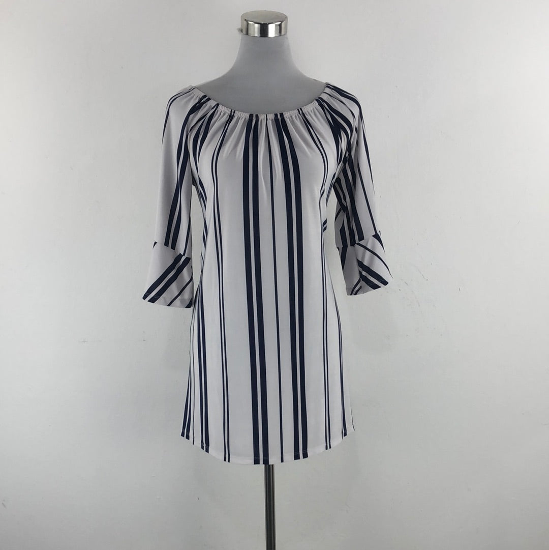Vestido de Rayas Azul West Loop