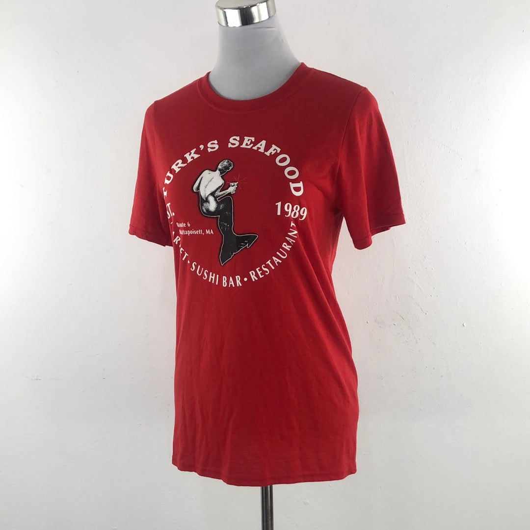Camiseta de Mujer Rojo Gildan