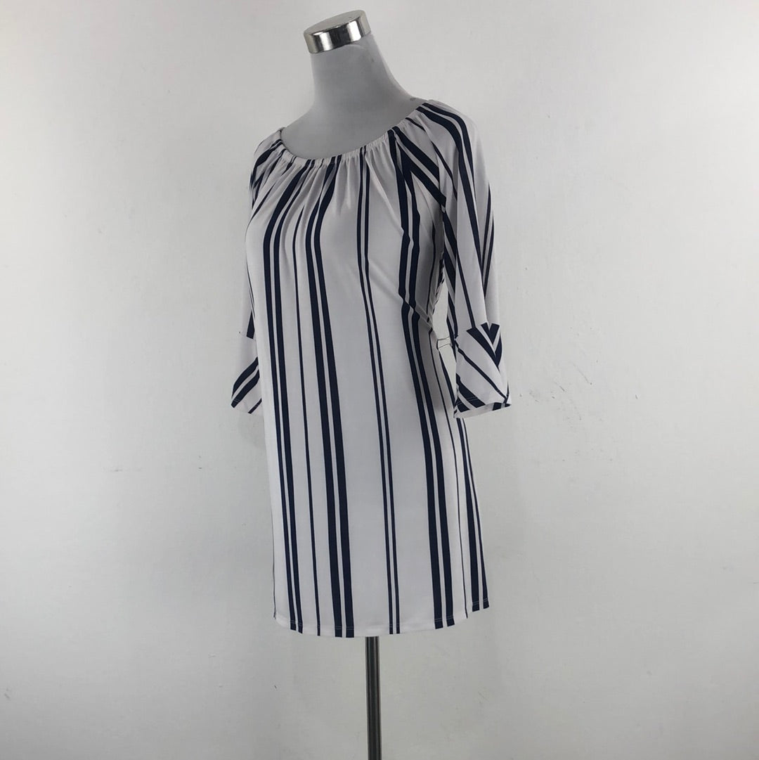 Vestido de Rayas Azul West Loop