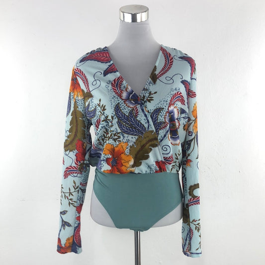 Body Azul de Flores Fashion Nova