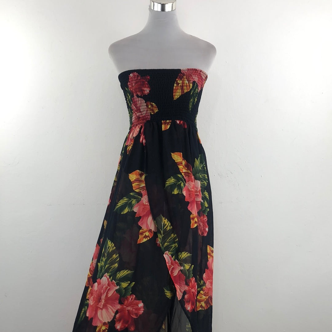 Vestido Azul Marino de Flores