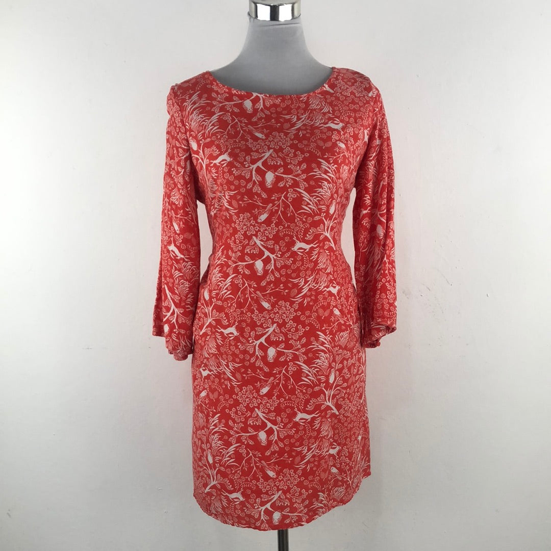 Vestido Naranja de Flores Old Navy