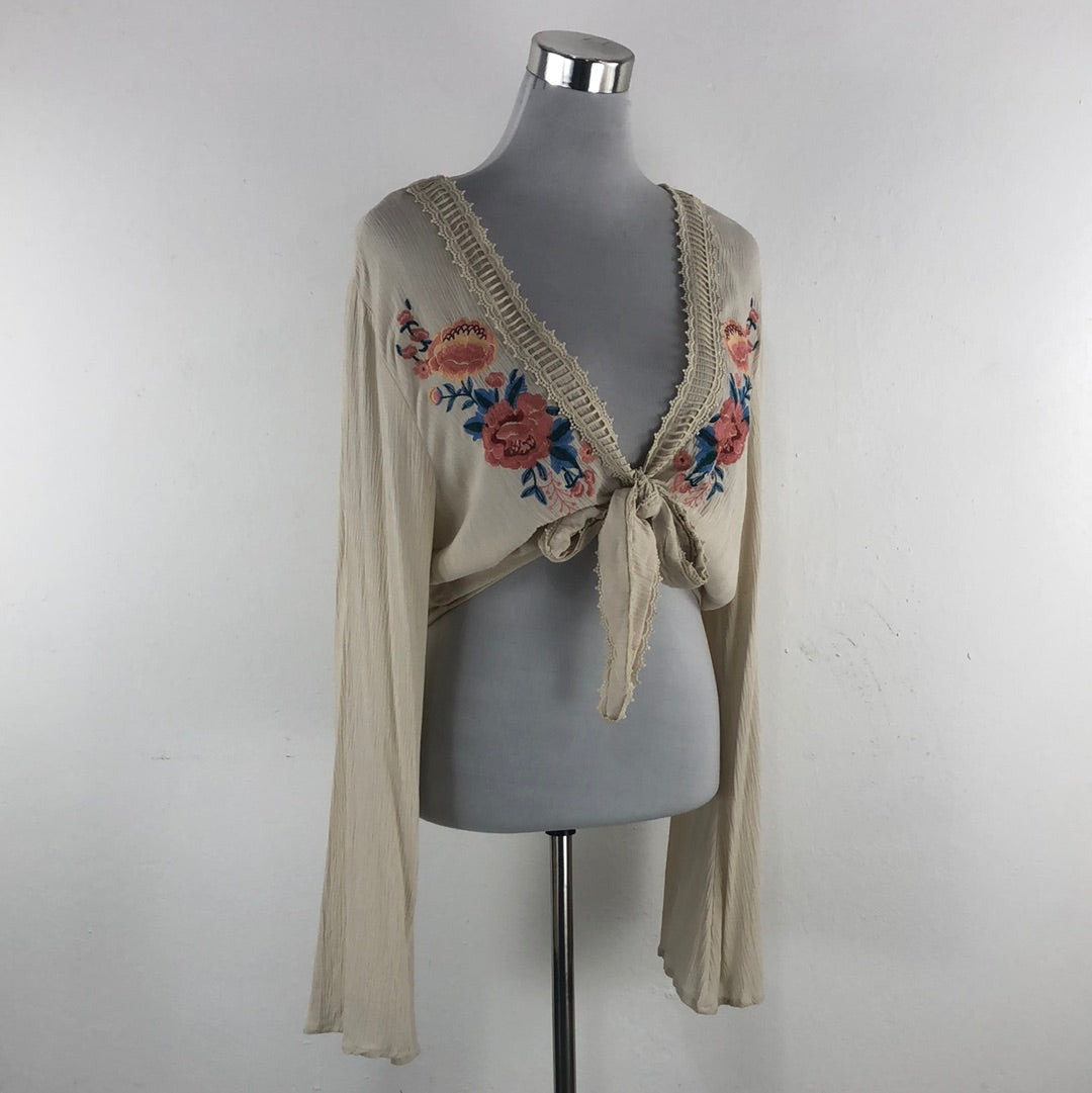 Blusa Crema Blue Rain