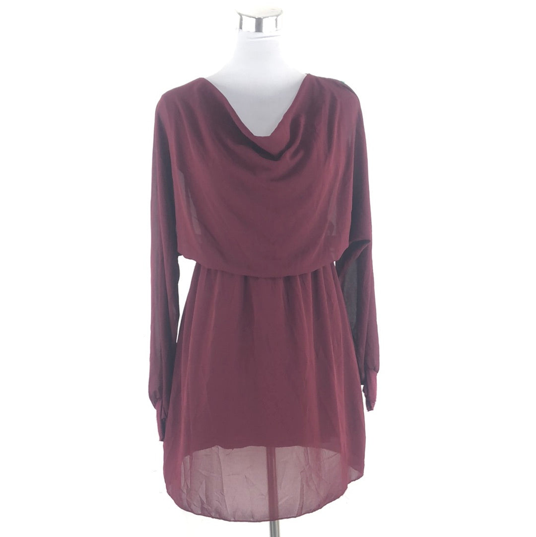 Vestido Rojo Vino