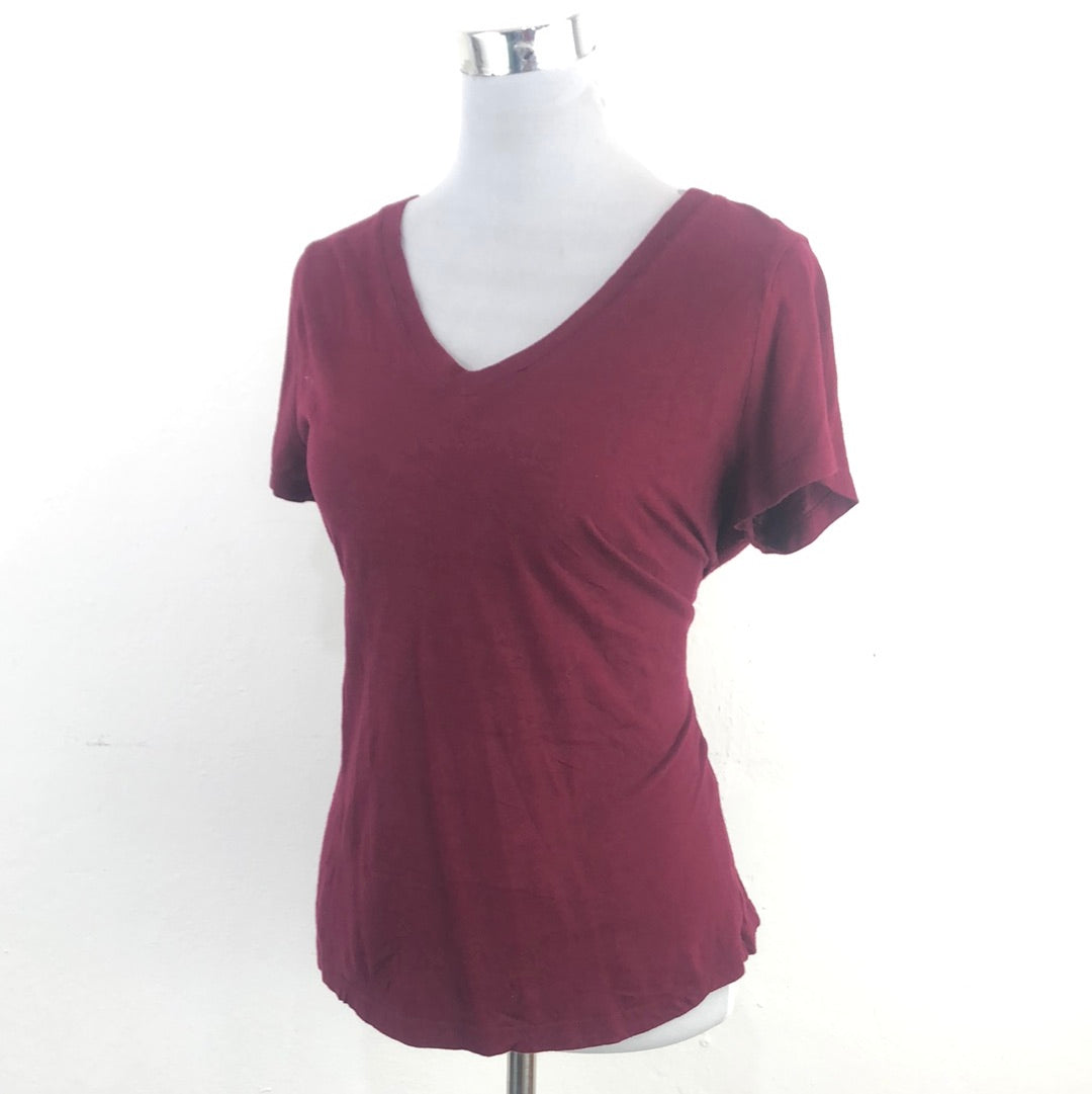 Camiseta Rojo Vino Forever 21