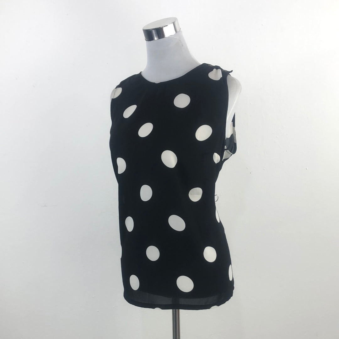 Blusa Negro de Lunares Who What Wear