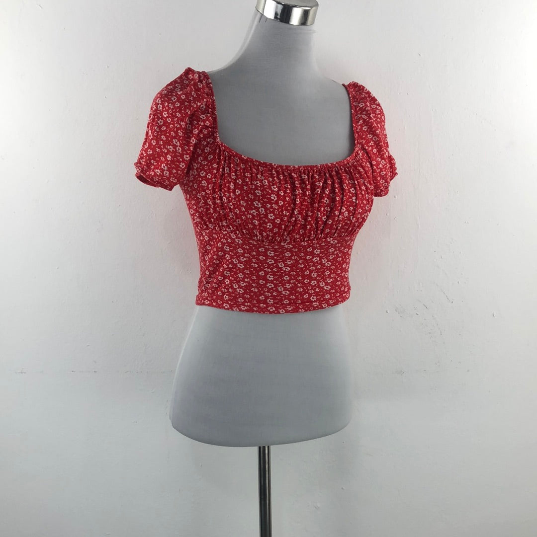 Blusa Rojo de Flores Shein