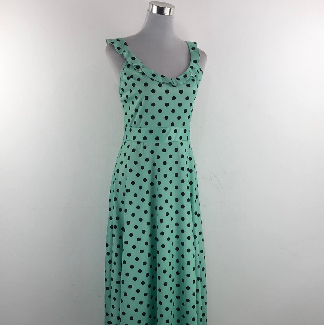 Vestido Verde de Lunares Mengsi