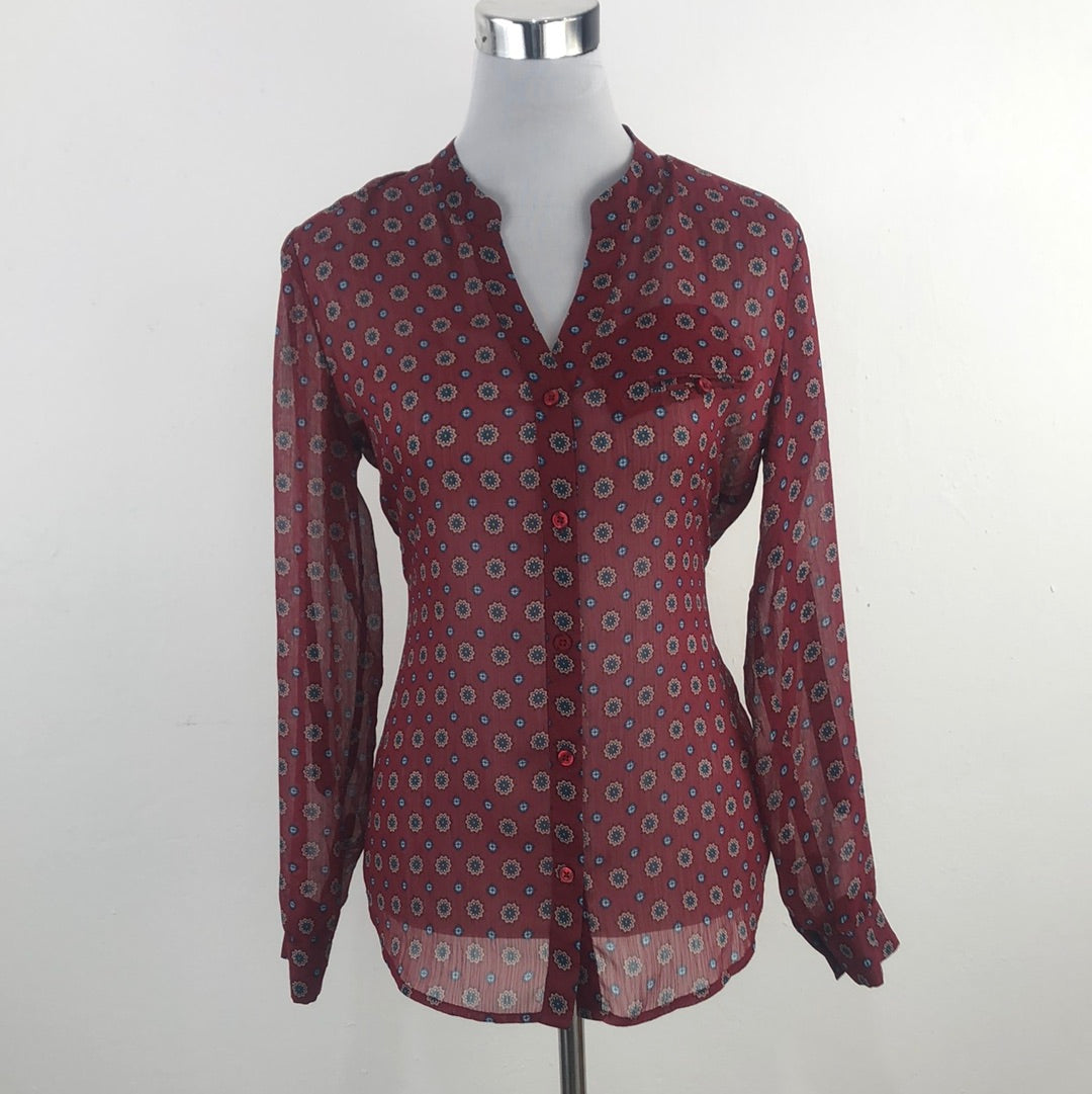 Blusa Rojo Vino Kut