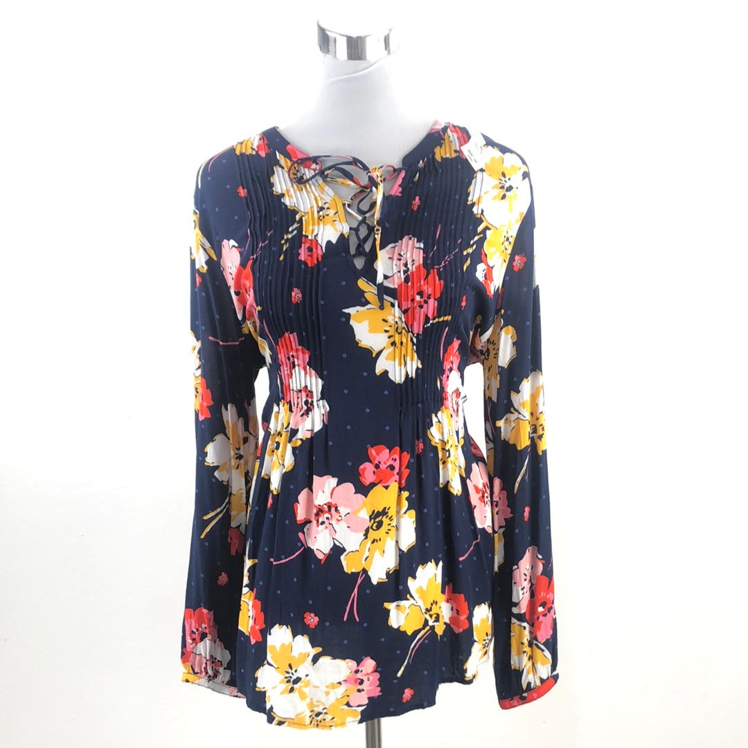 Blusa Azul Marino de Flores Old Navy