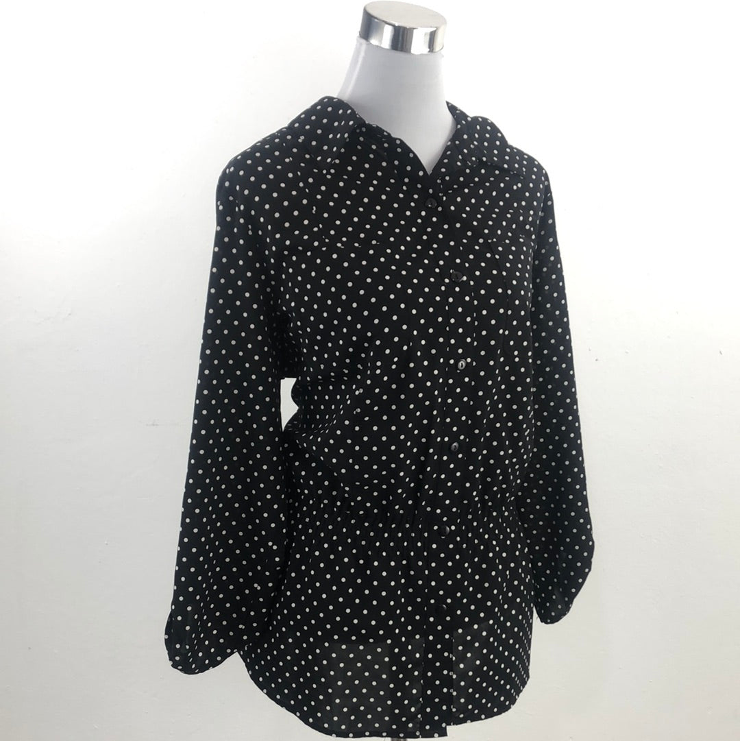 Blusa Negro de Lunares Notations