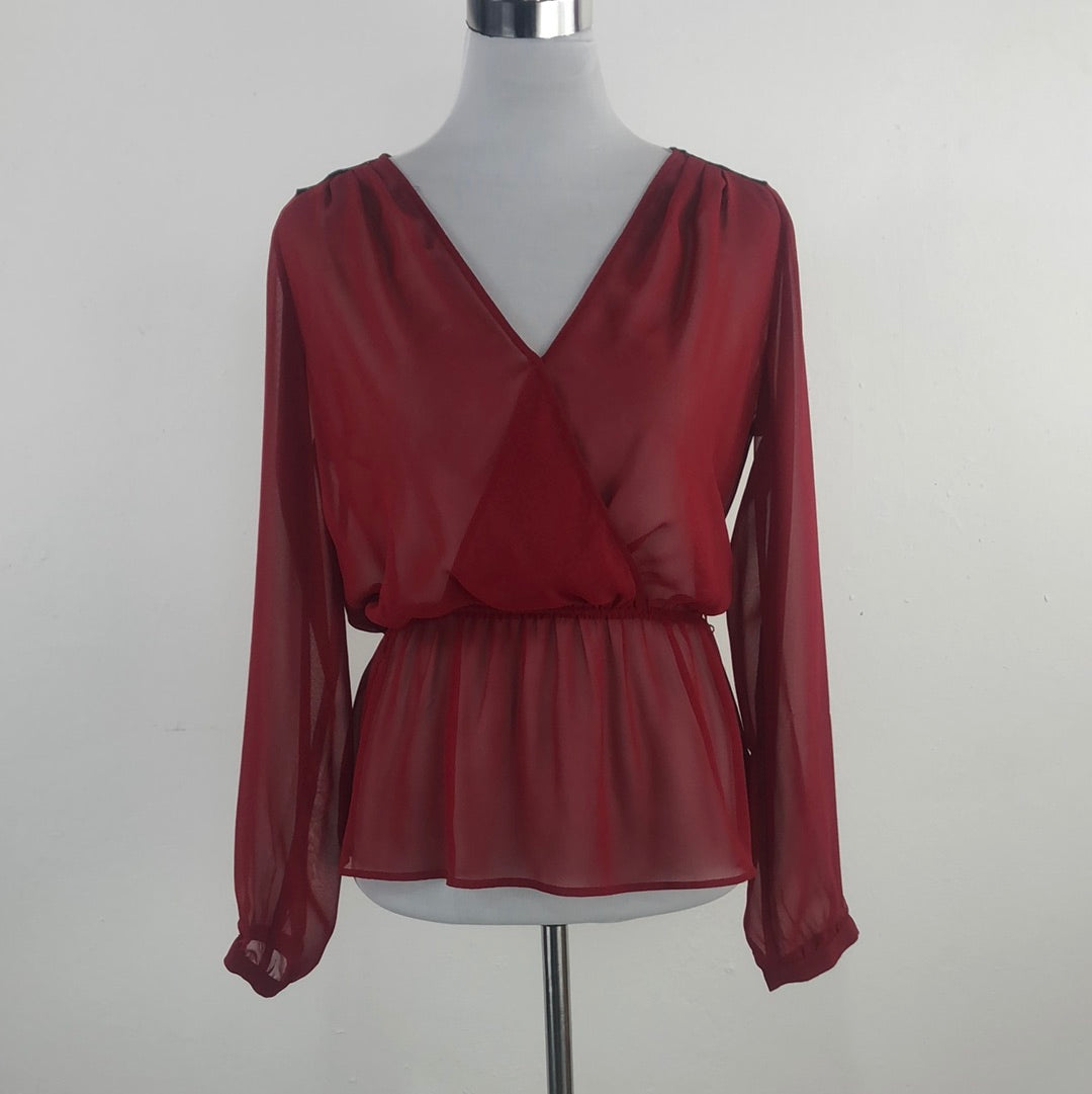 Blusa Rojo Vino Express
